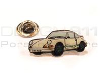 Pin Badge "Porsche 911 RS" White