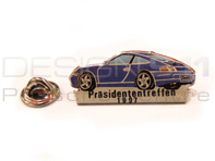 Pin Badge "Porsche 911 Carrera - Prasidententreffen 1997" Blue
