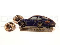 Pin Badge "Porsche 911 Carrera - Sportfahrschule '98" Blue