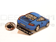 Pin Badge "Porsche 996 Carrera 4" Blue