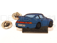 Pin Badge "Porsche 911 RS - Sportfahrschule" Blue