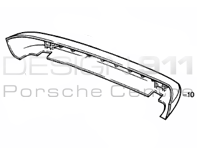 Rear Bumper. Porsche 944 1982-89