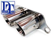 Tail Pipe S/Steel DesignTek for Porsche 997 GT3 / GT3RS 2005>> Twin Bolt on Pipe