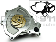 Water Pump With Metal Fan Blades Porsche Boxster 986 / 996 C2 / 996 C4 (non Turbo)