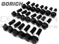 Wheel Bolts BLACK- GORICH Porsche Boxster 986/996/997 Stainless (Pack of 20)