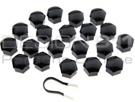 Wheel Bolt Covers Black. Porsche 996/986/987/997/Cayman