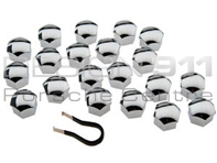Wheel Bolt Covers Chrome. Porsche 996/986/987/997/Cayman
