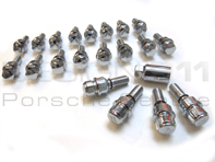 Wheel Bolts and Locking Bolts Kit Stainless. Porsche 986/996/997
