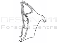 Rear 1/4 Panel Coupe. Porsche 993 1994-98
