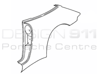 Rear 1/4 Panel Targa Porsche 993 1994-98