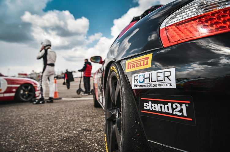 Rohler performance parts branding on racing model