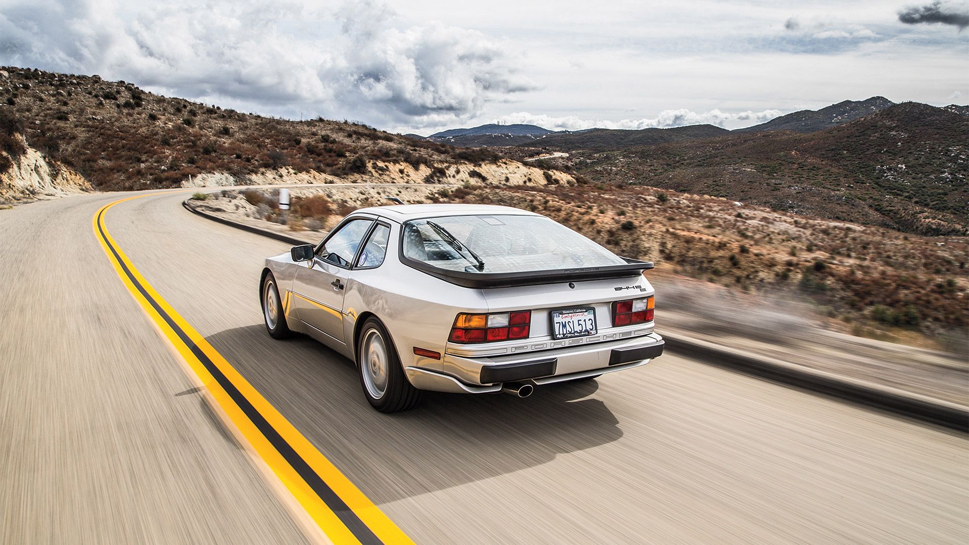 Porsche 944s driving shot