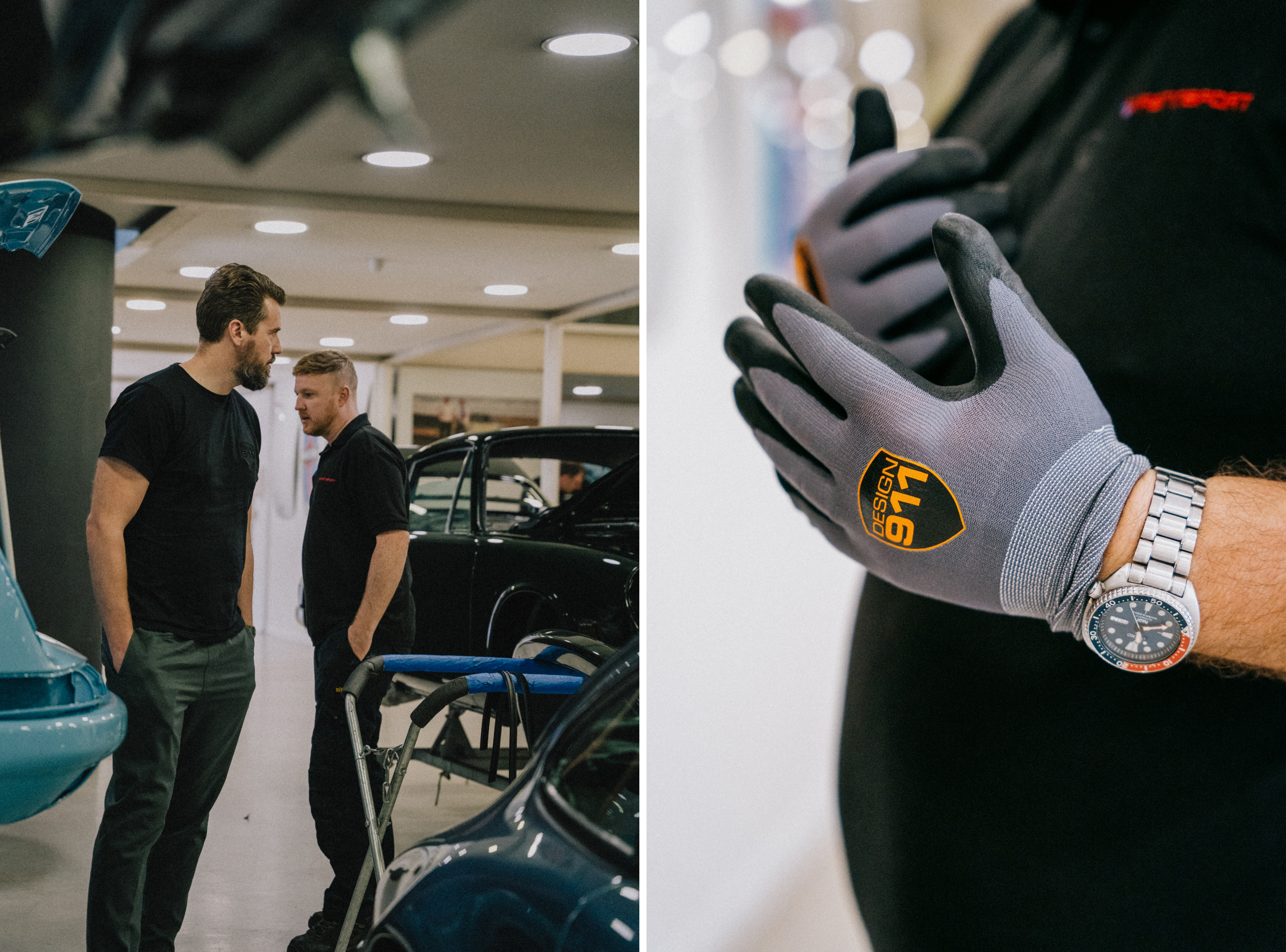 Design 911 workshop gloves, given away with orders to our trade customers