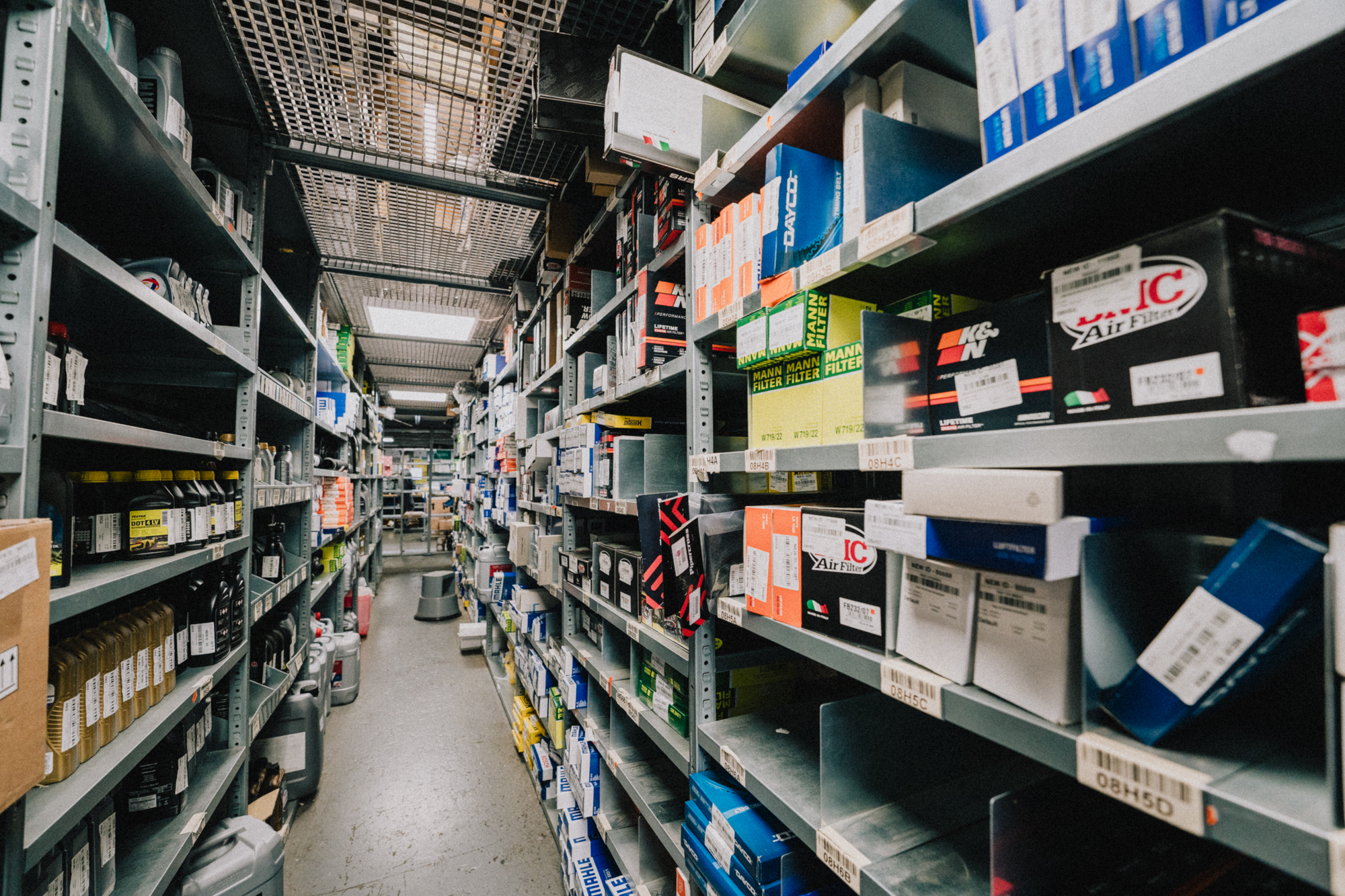 More parts on show over in the UK warehouse
