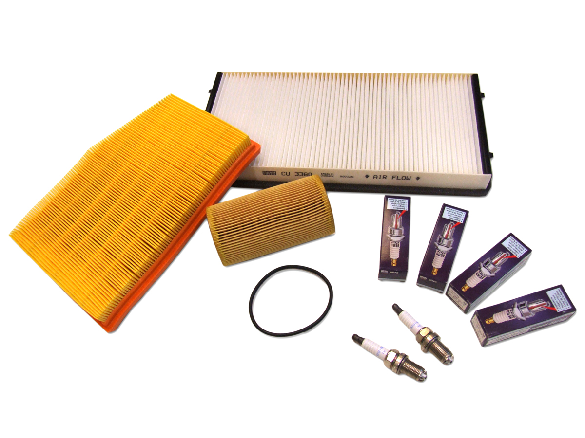SERVICE MAINTENANCE KIT FOR PORSCHE BOXSTER 986 2.5L OIL, AIR FILTERS, SPARK PLUGS, + MORE - SERVICEPACK986