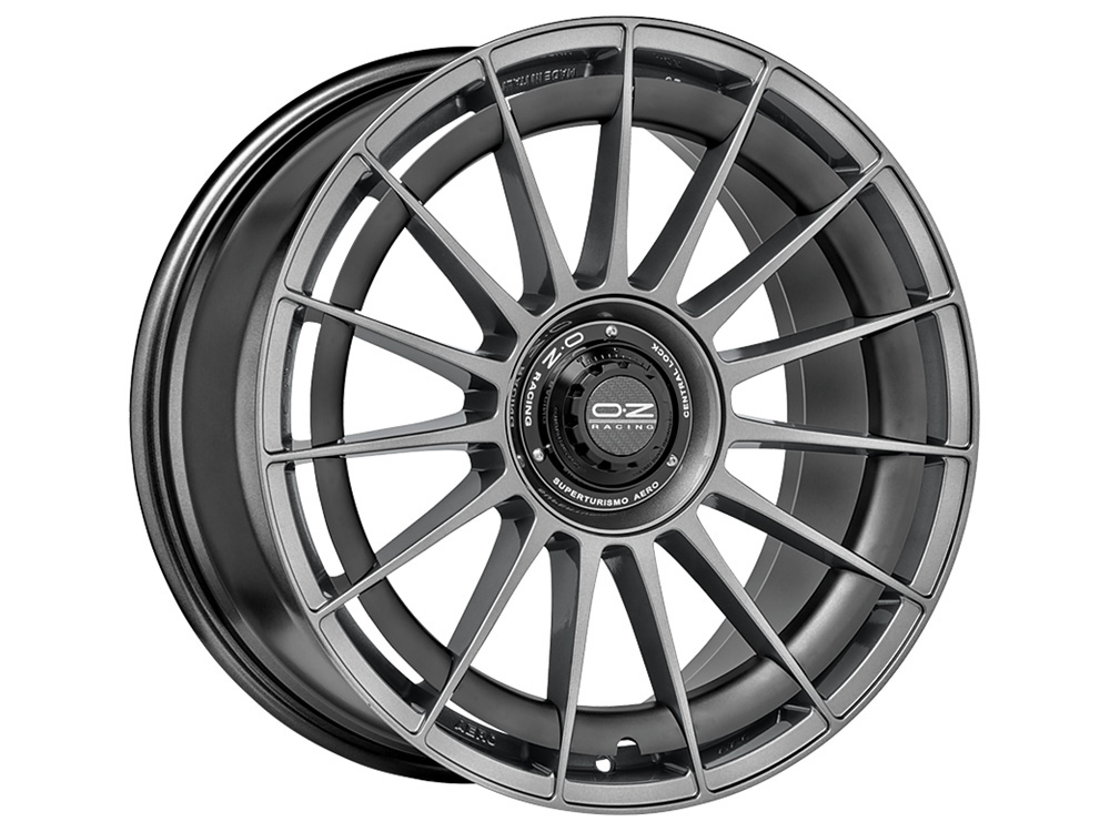 SUPERTURISMO AERO HLT 20" WHEEL SET 8,5J ET54 AND 10J ET45 STAR GRAPHITE OZ RACING