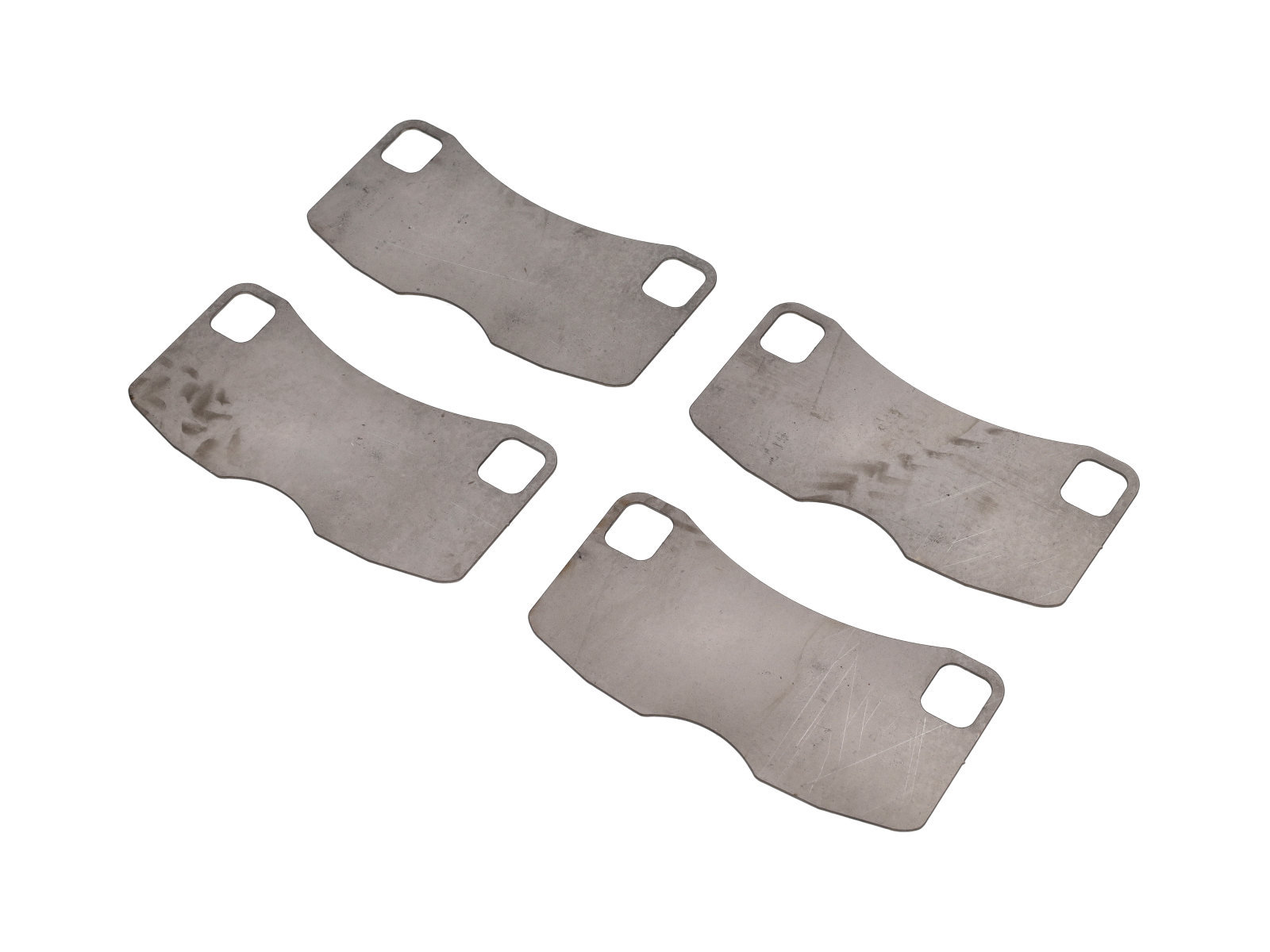 TITANIUM BRAKE PAD HEAT SHIELDS E8006. PORSCHE 997 TURBO / GT3 / GT3RS (OE PART NO 99735294901)