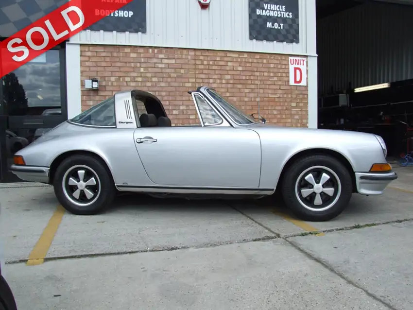 Porsche 911T 1973 Targa 2.4L Engine Manual Gearbox LHD Silver