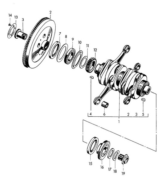 Diagram 102-010 Porsche Macan (95B) MK1 (2014-2018) Engine