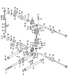 Valve control / M 90 501 >> 91 000 (Model: CARRERA 1500 GS/GT) 356, 356A 1950-1959