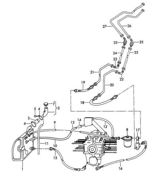 Diagram 104-012 Porsche 992 (911) MK1 2019-2024 Engine