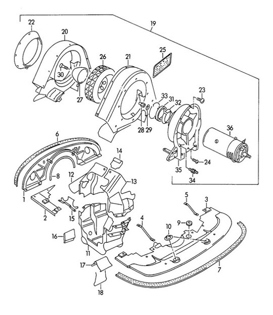 Diagram 105-005 Porsche Macan (95B) MK1 (2014-2018) Engine