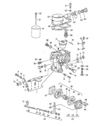 Single parts for Carburettor - SOLEX 32 PBIC - 356, 356A 1950-1959