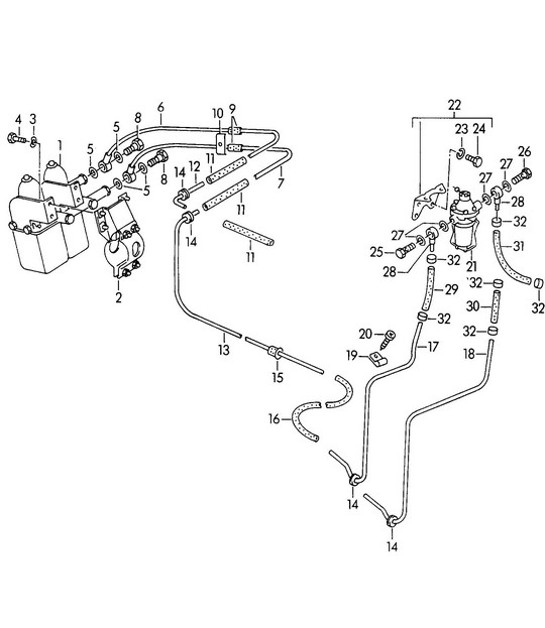 Diagram 107-045 Porsche Macan (95B) MK1 (2014-2018) Engine