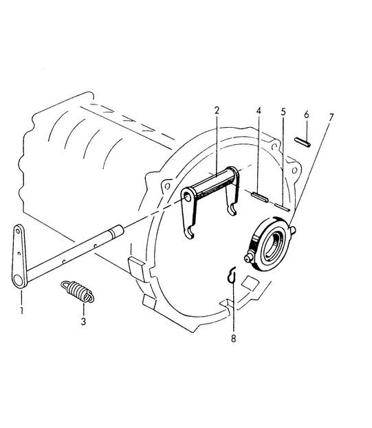 Clutch release - G 25 001 >> (Model: 716/0/1/2/3, 716/4/5)  356, 356A 1950-1959