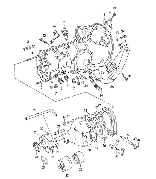 Diagram 302-000 Porsche Cayman 718C (982C) 2017>> Transmission
