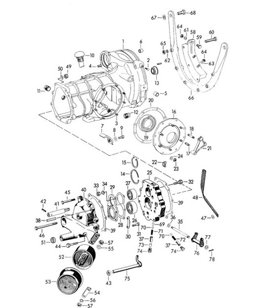 Diagram 302-010 Porsche Cayman 987C / 981C (2005-2016) Transmission