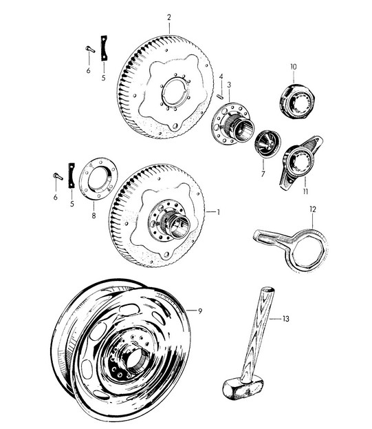Perforated disc wheel / Central locking (Model: 356 A/540.1)   356A 1955-1959