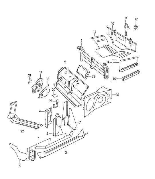 Frame / Single parts 356A  1955-1959