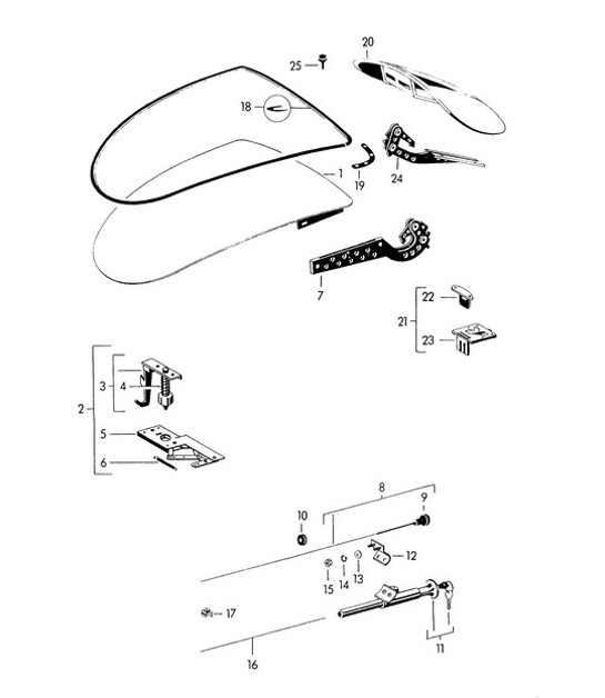 Diagram 803-000 Porsche 991 (911) MK2 2016-2019 Body