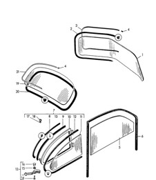 Window glazing 356 / 356A 1950-1959