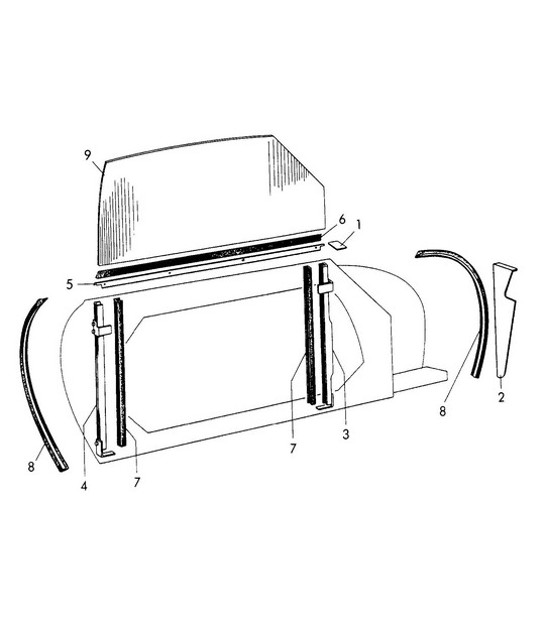 Diagram 805-015 Porsche 997 (911) MK1 2005-2008 Body