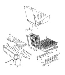 Front seat and Back seat 356 / 356A 1950-1959