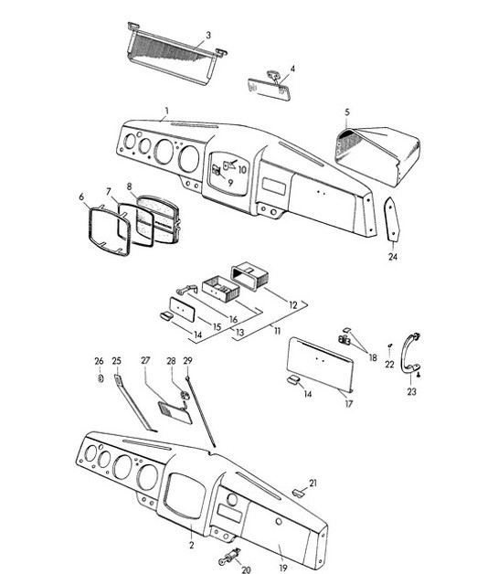 Diagram 809-000 Porsche Cayman 987C / 981C (2005-2016) Body