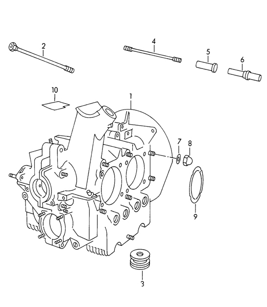 Diagram 101-05 Porsche 997 GT2 2007>> Engine