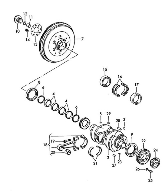 Diagram 102-005 Porsche 992 (911) MK1 2019-2024 Engine