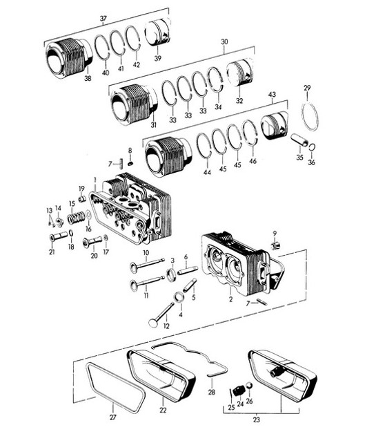 Diagram 103-000 Porsche 928 (1978-1995) 