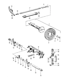 Camshaft (Model: 1600 S/S90, 1600 C/SC) 356B / 356C 1960-1965