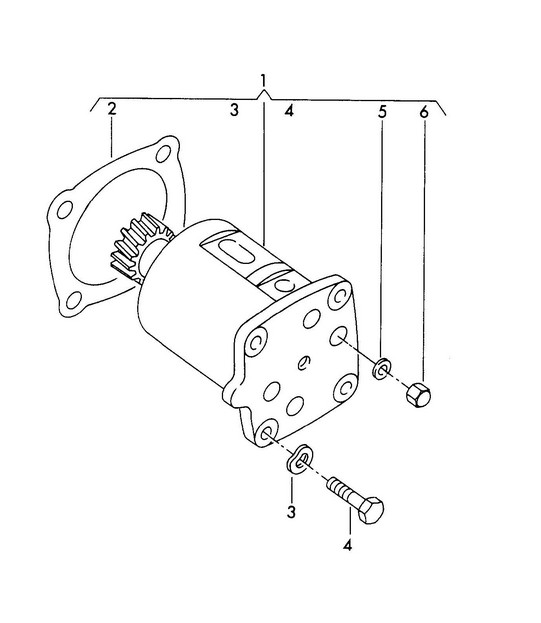 Oil pump (Model: CARRERA, 692/3/3A) 356B / 356C 1960-1965
