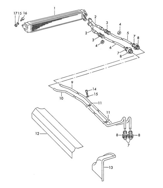 Diagram 104-030 Porsche 997 (911) MK1 2005-2008 Engine