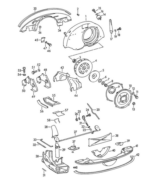 Diagram 105-000 Porsche Macan (95B) MK1 (2014-2018) Engine