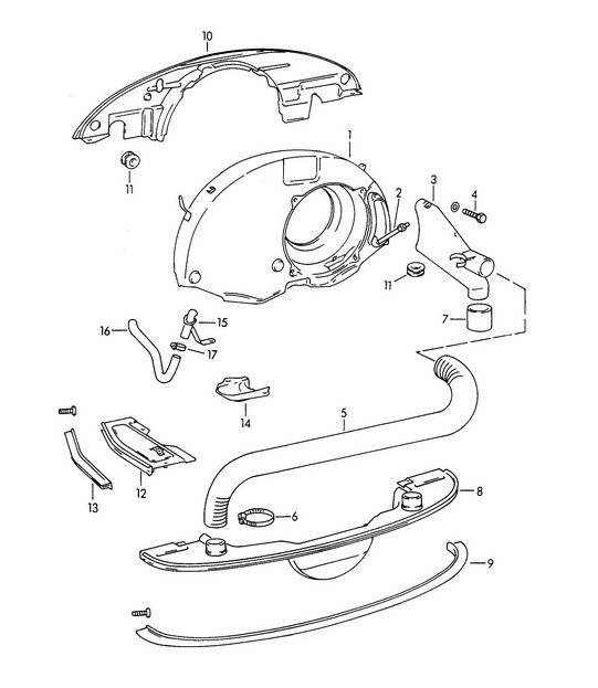 Air cooling / Heating / New design 356B / 356C 1960-1965
