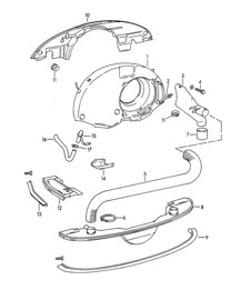 Air cooling / Heating / New design 356B / 356C 1960-1965