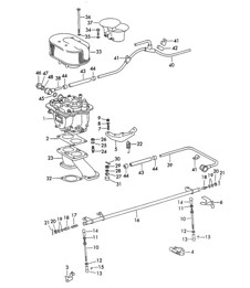 Carburettor and Fuel supply line (Model: CARRERA, 692/3/3A)  356B / 356C 1960-1965