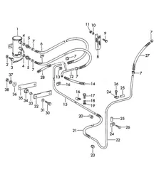 Fuel pump and Fuel line (Model: CARRERA, 692/3/3A, 587/1/2) 356B / 356C 1960-1965