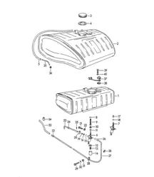 Fuel tank  356 B-T5  1960-1965